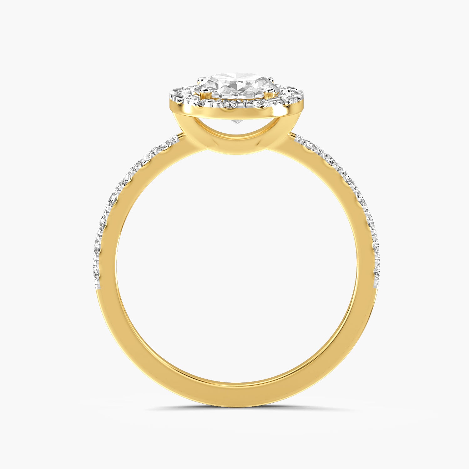 Aurelle Oval Halo Ring