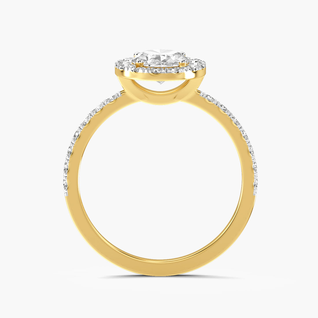 Aurelle Oval Halo Ring