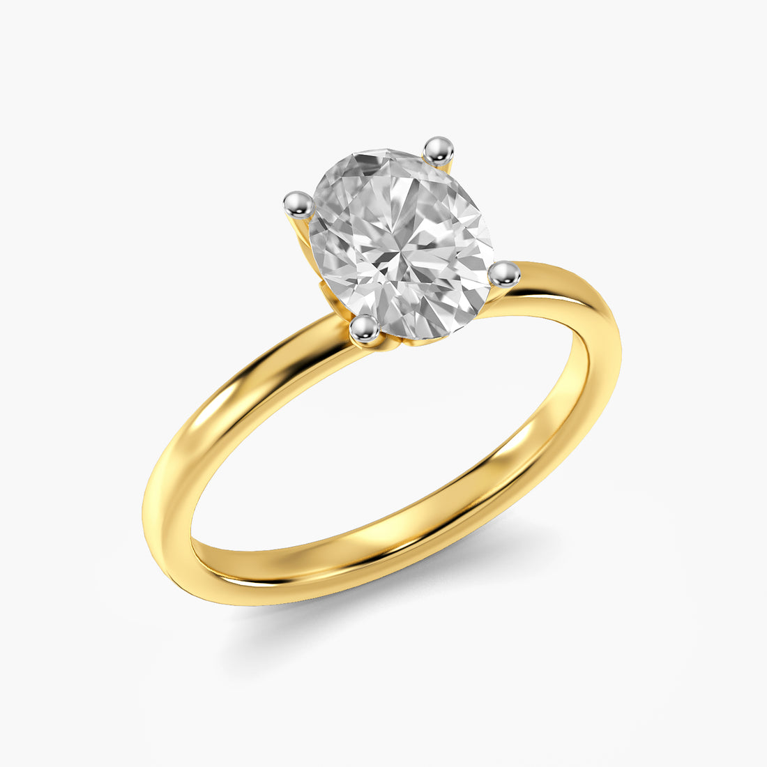 Oval Solitaire Lab Grown Diamond Ring