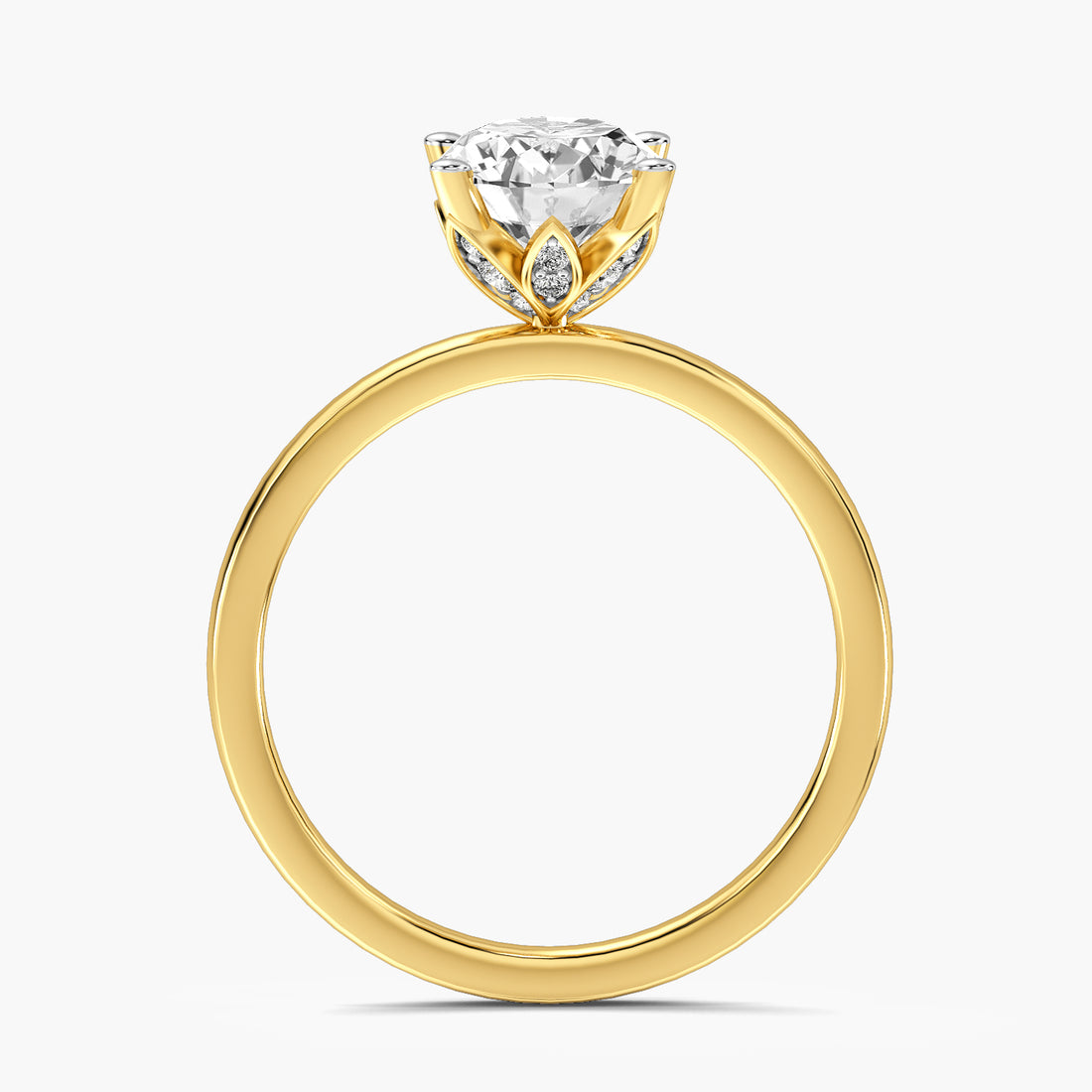 Oval Solitaire Lab Grown Diamond Ring