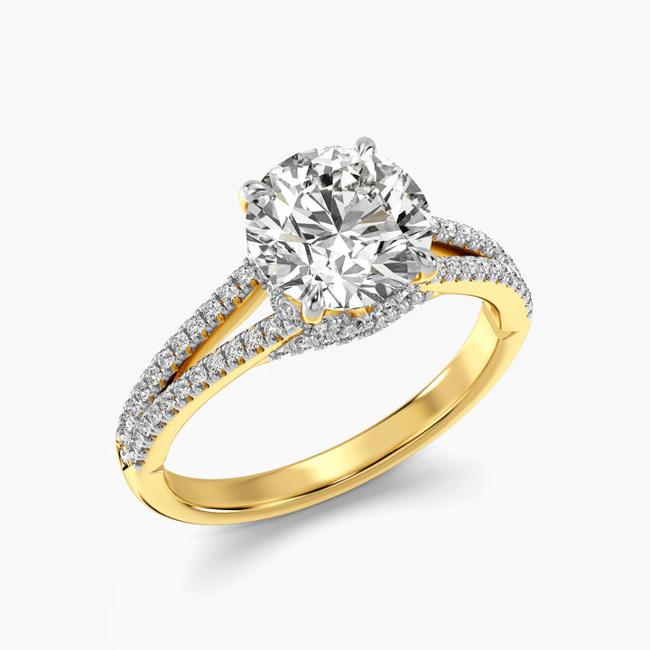 Aurora Round Lab Grown Diamond Ring