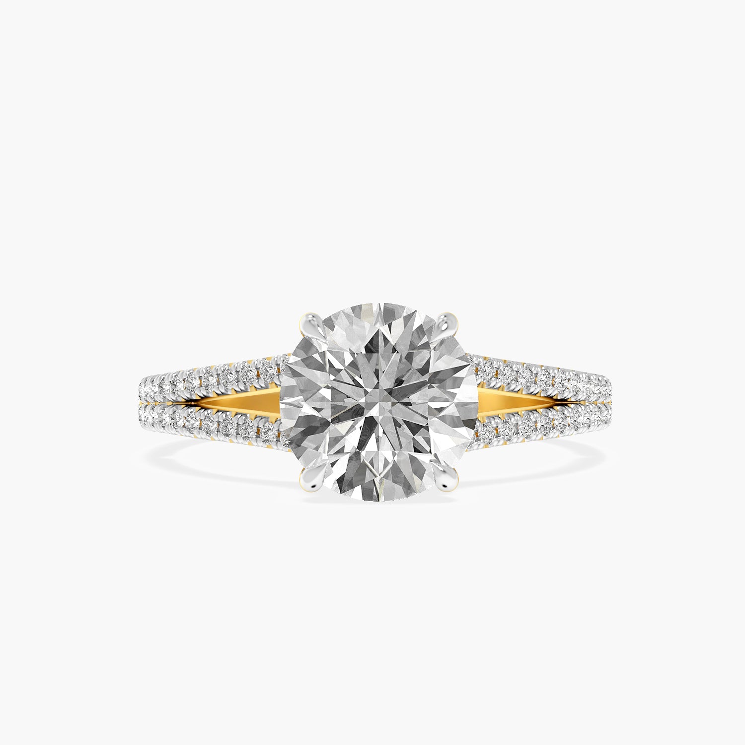 Aurora Round Lab Grown Diamond Ring