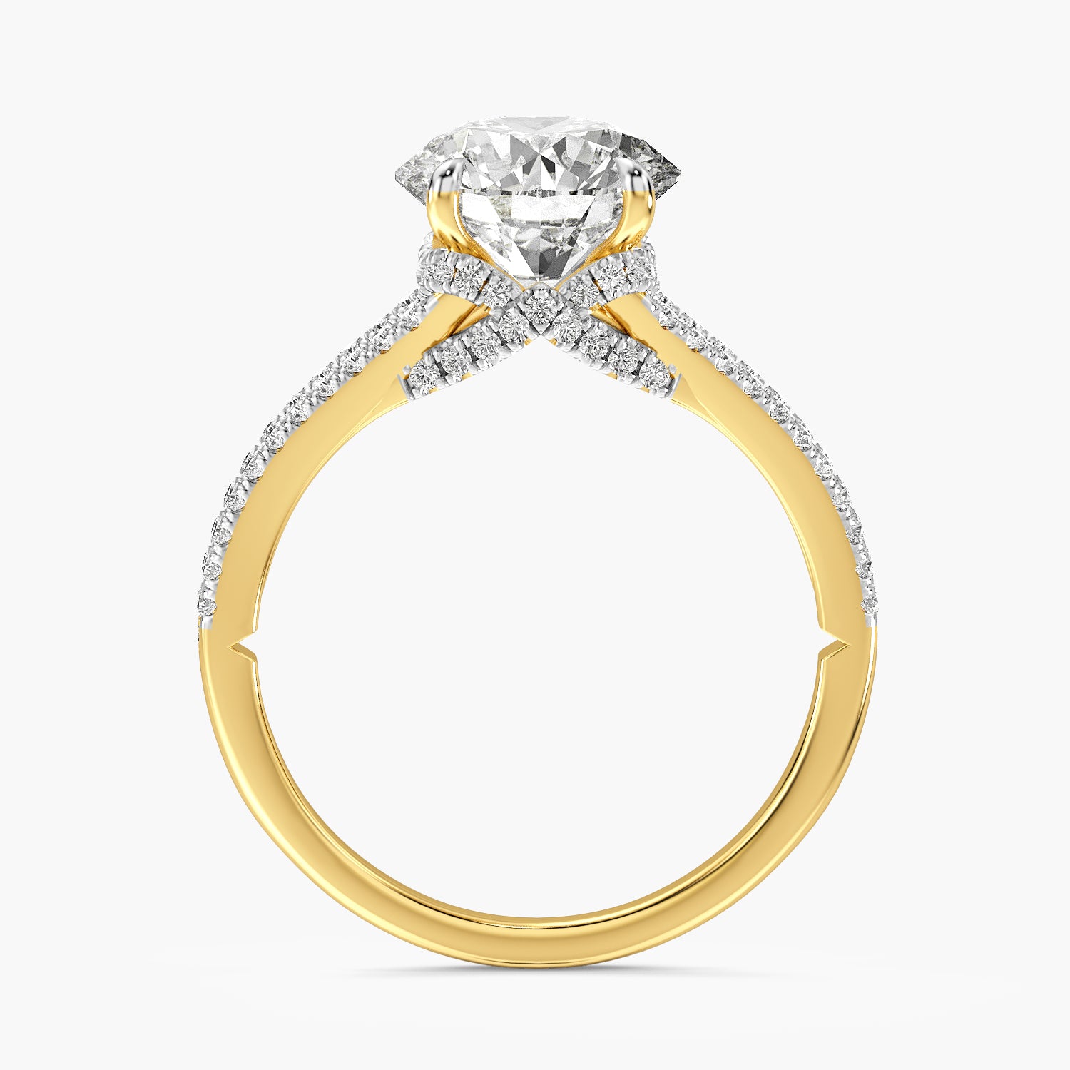 Aurora Round Lab Grown Diamond Ring