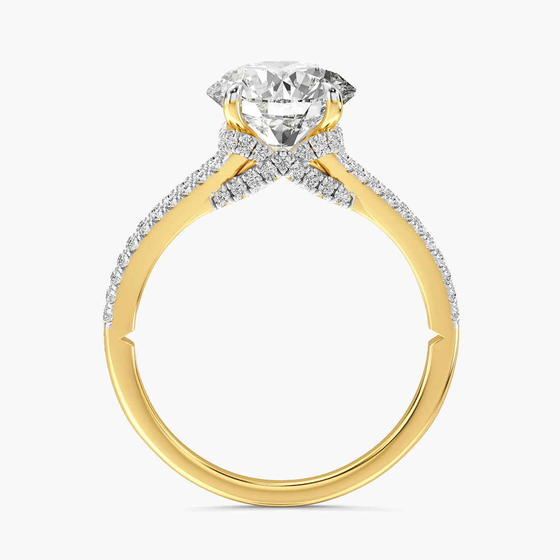 Aurora Round Lab Grown Diamond Ring