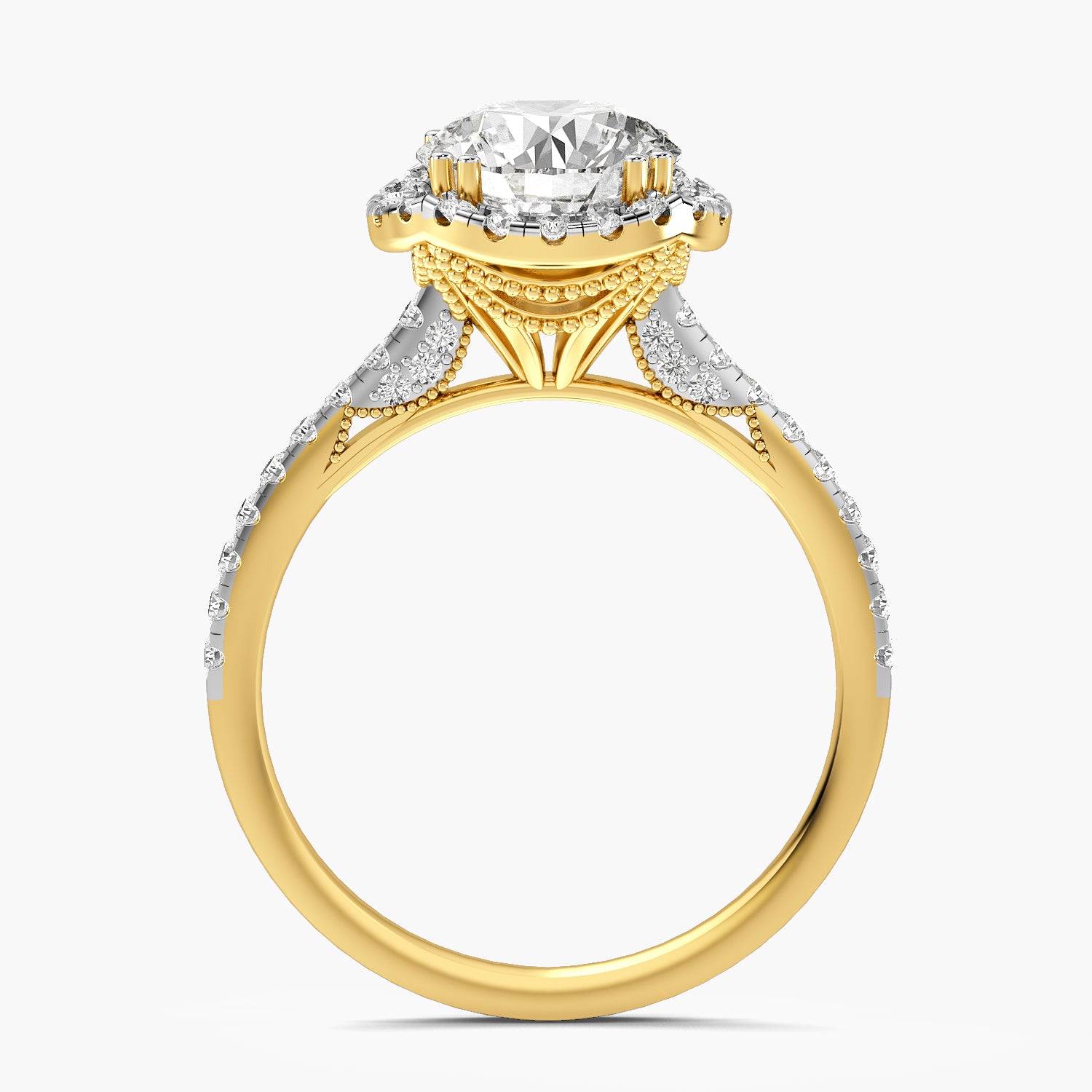 Stella Round Halo Lab Grown Diamond Ring