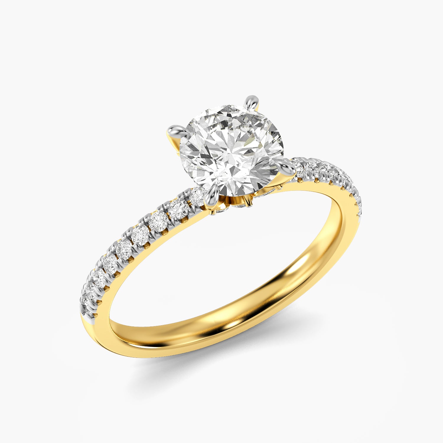 Round Cluster Lab Grown Diamond Ring