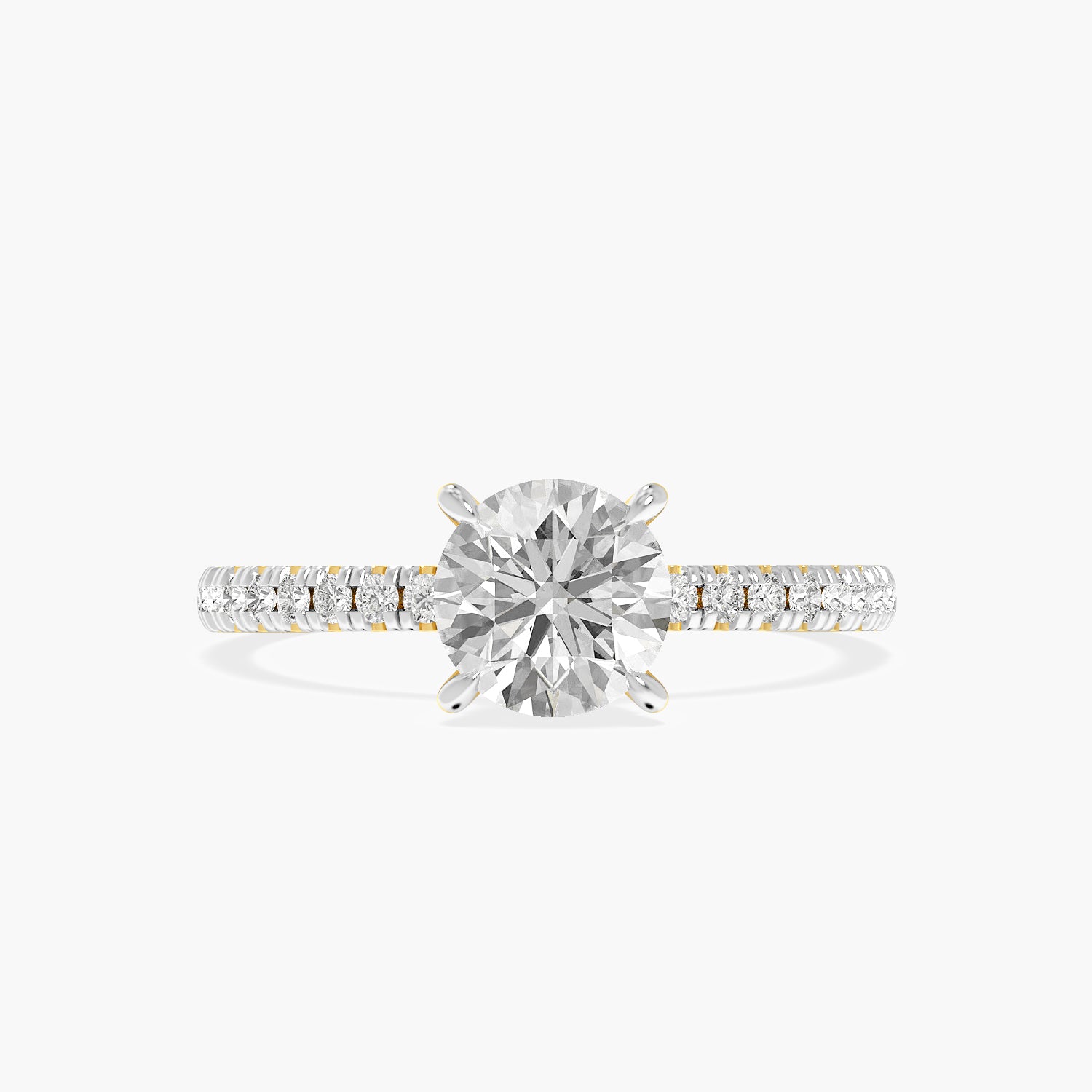 Round Cluster Lab Grown Diamond Ring