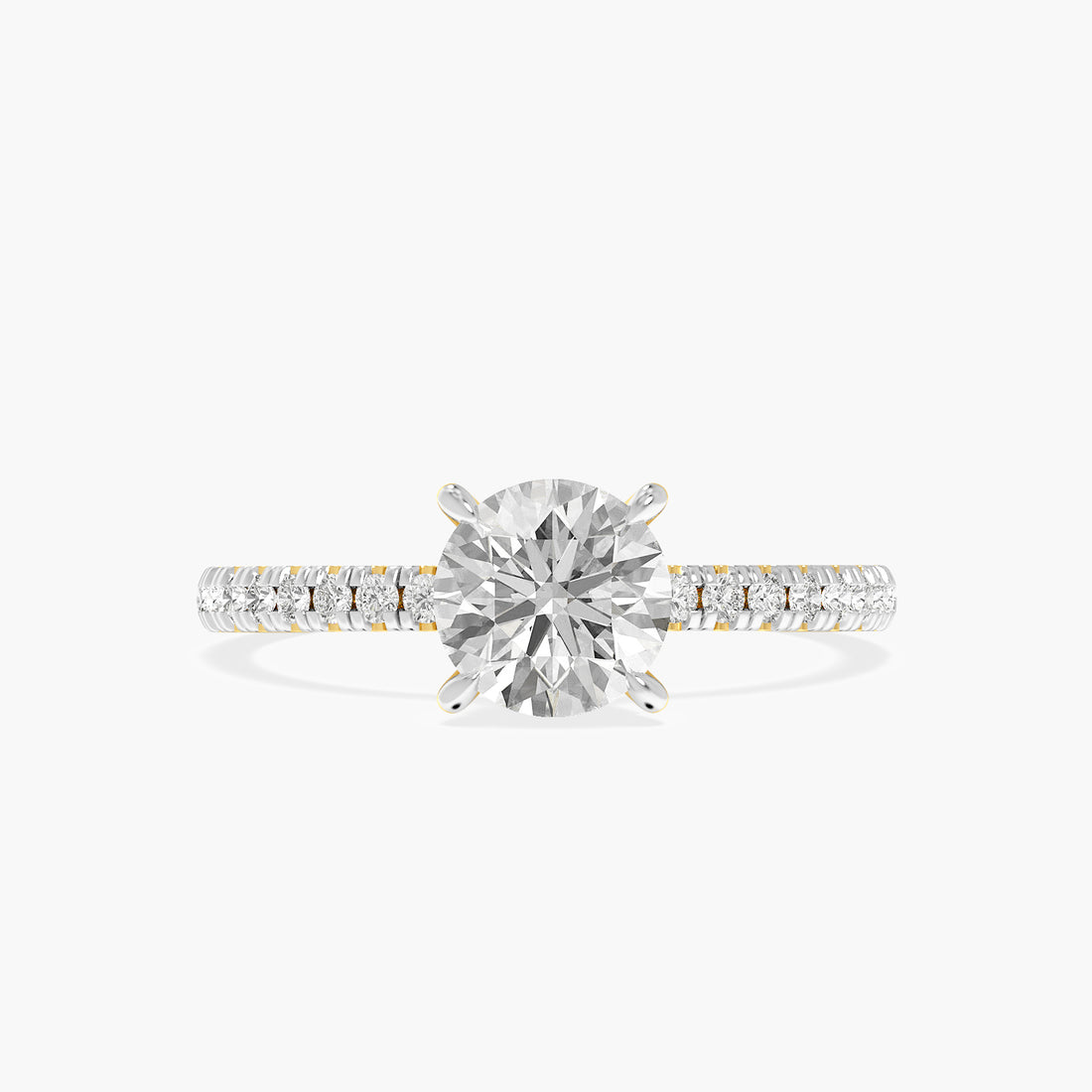 Round Cluster Lab Grown Diamond Ring