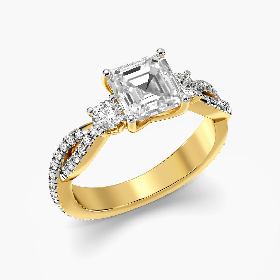 Virelle Asscher Lab-Grown Diamond Ring