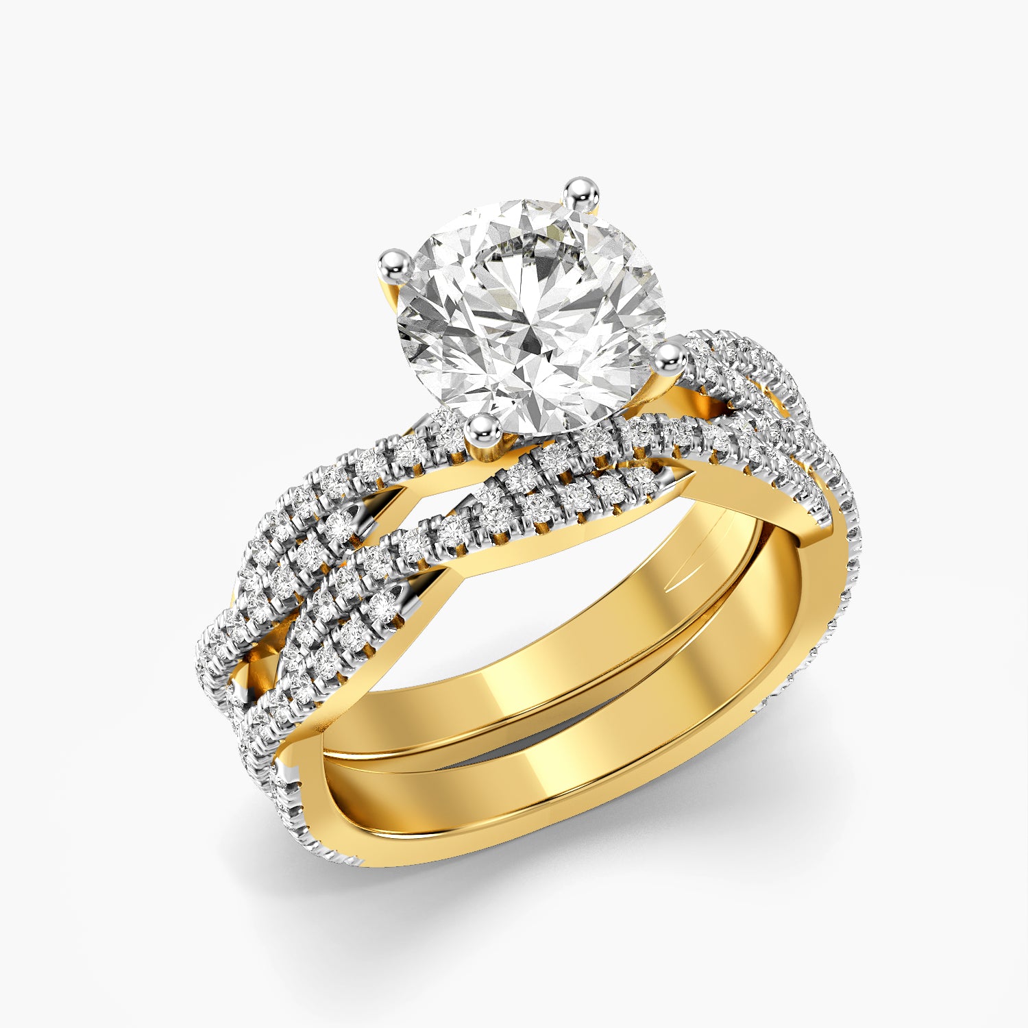 Aurora Round Lab-Grown Diamond Ring
