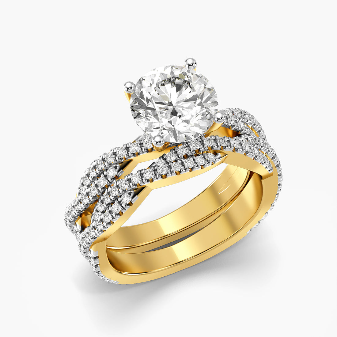 Aurora Round Lab-Grown Diamond Ring