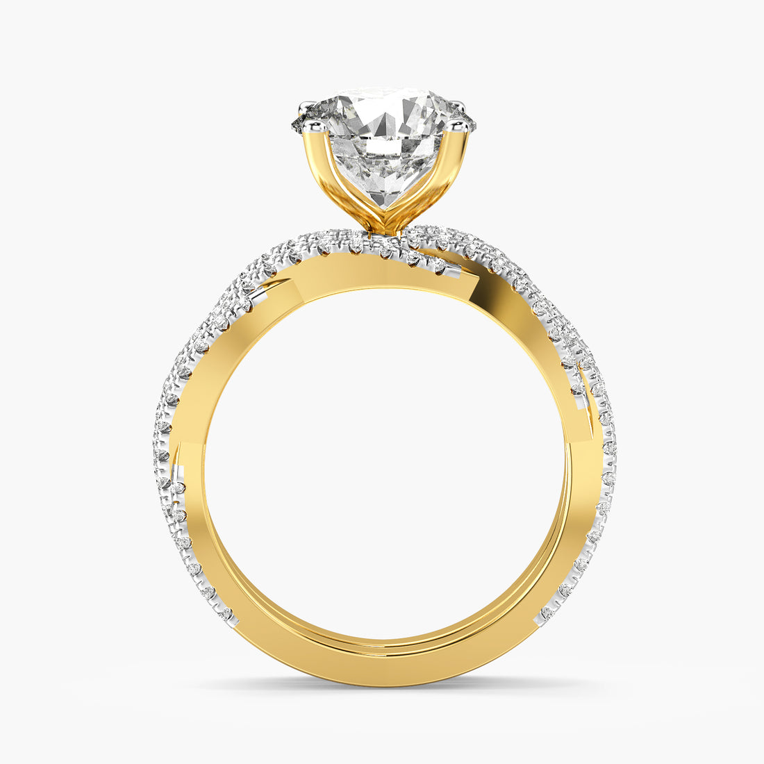 Aurora Round Lab-Grown Diamond Ring