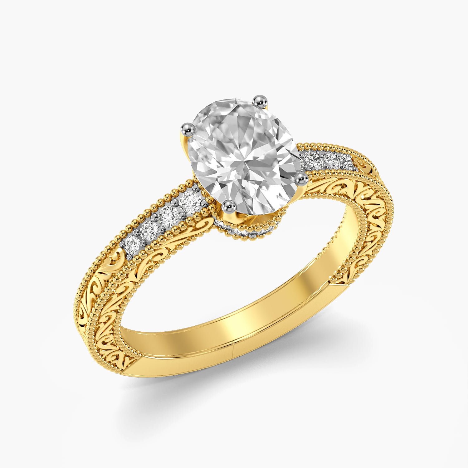 Vintage Oval Solitaire