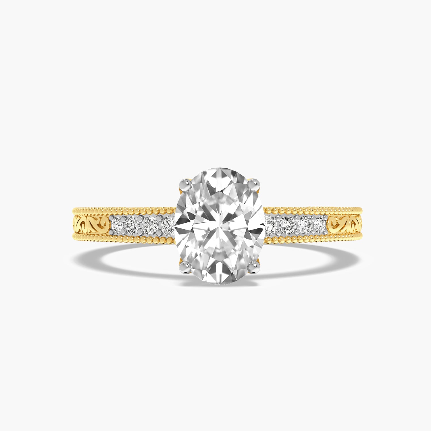 Vintage Oval Solitaire