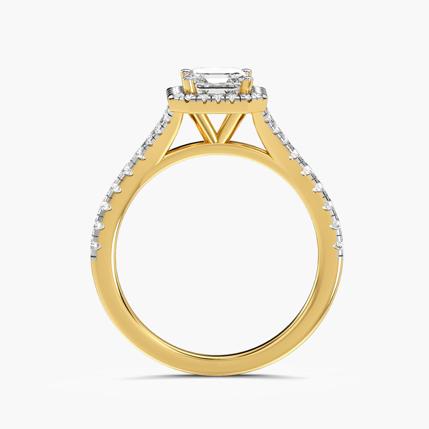 Asscher Halo Ring