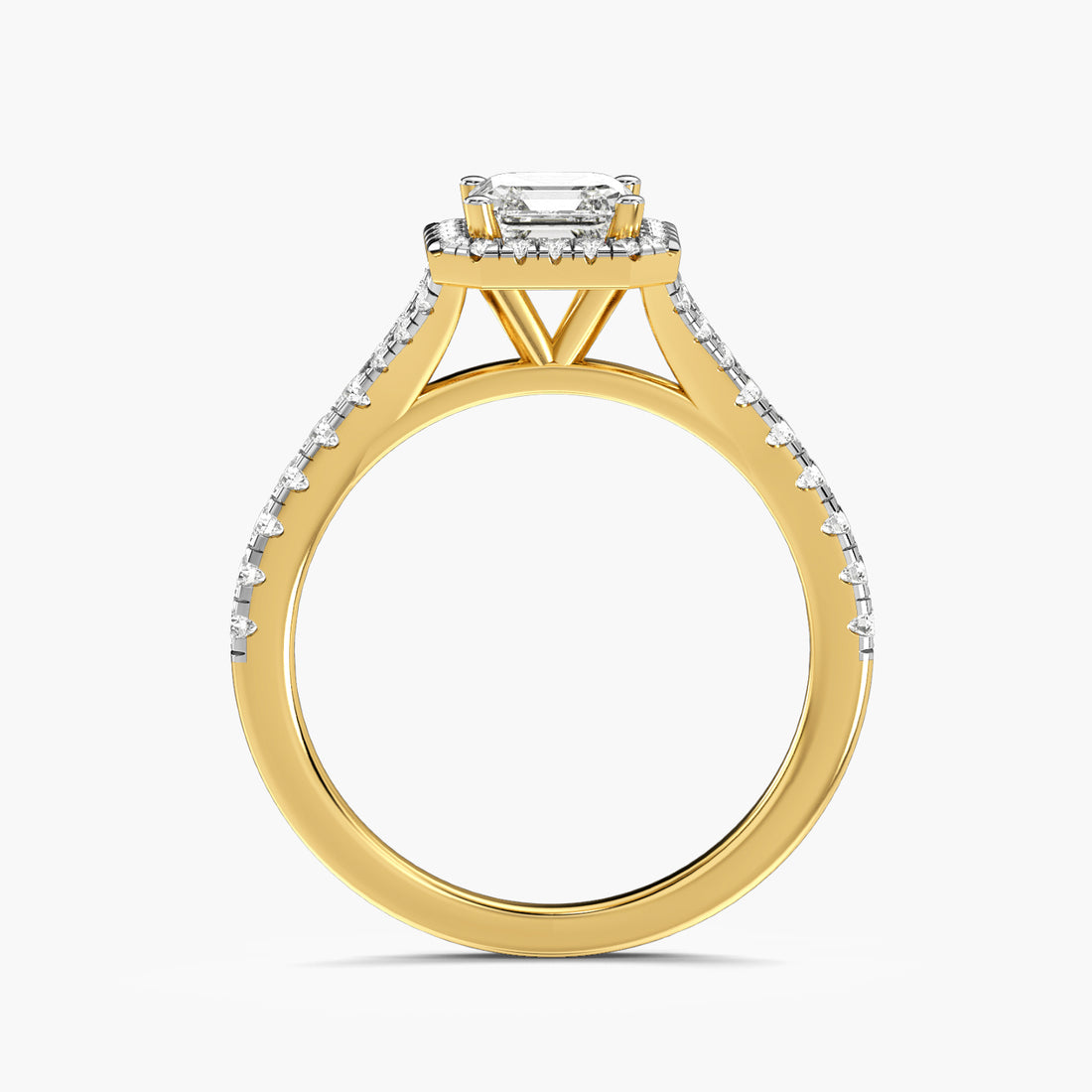 Asscher Halo Ring