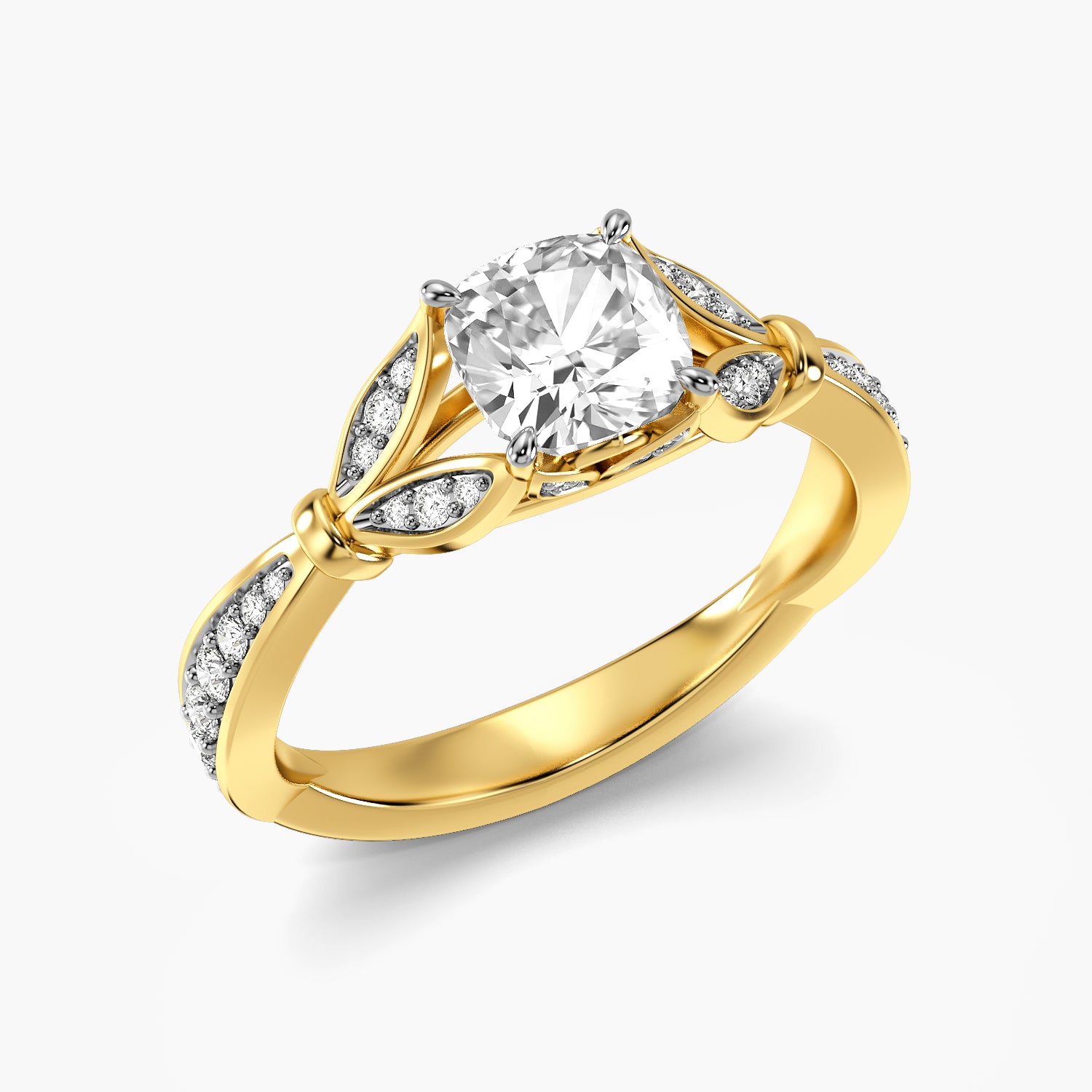 Vintage Cushion Pavé Ring