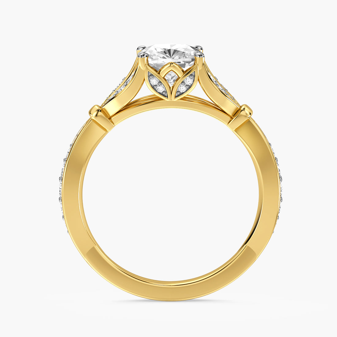 Vintage Cushion Pavé Ring