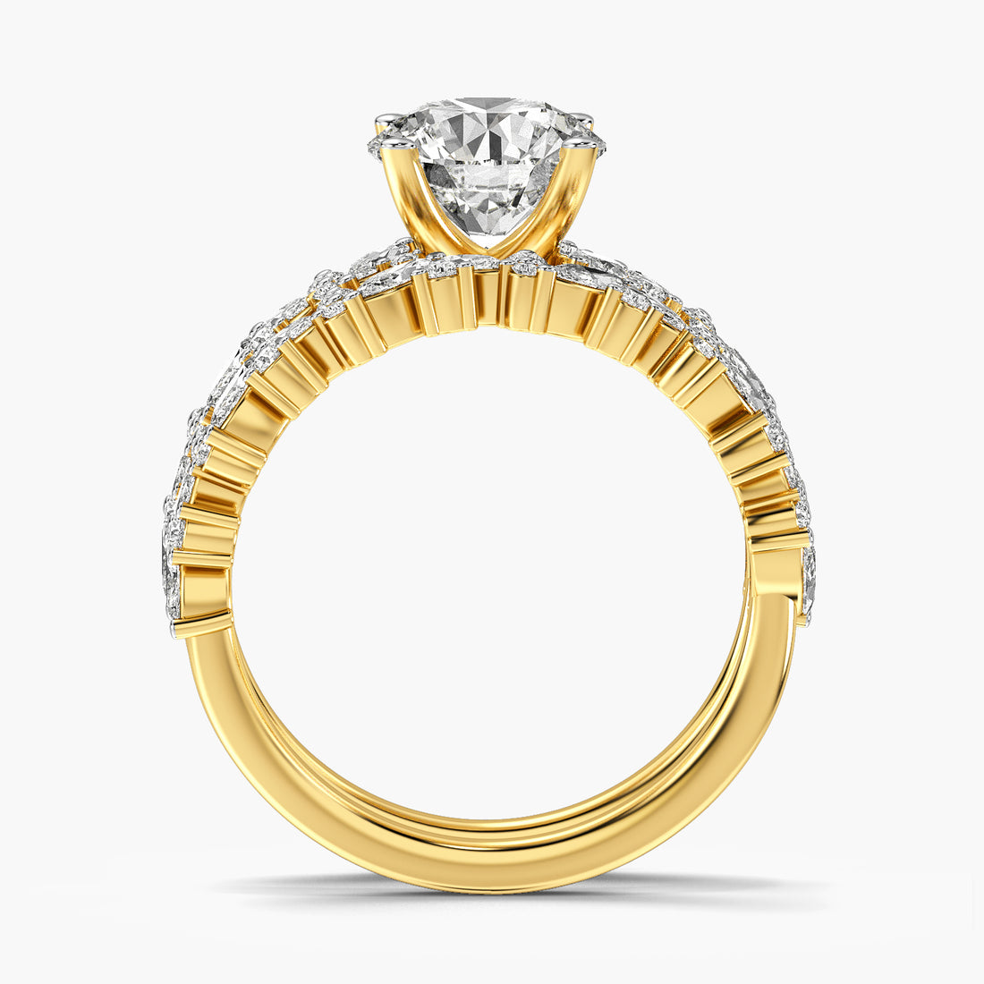 Velora Marquise Crown Ring