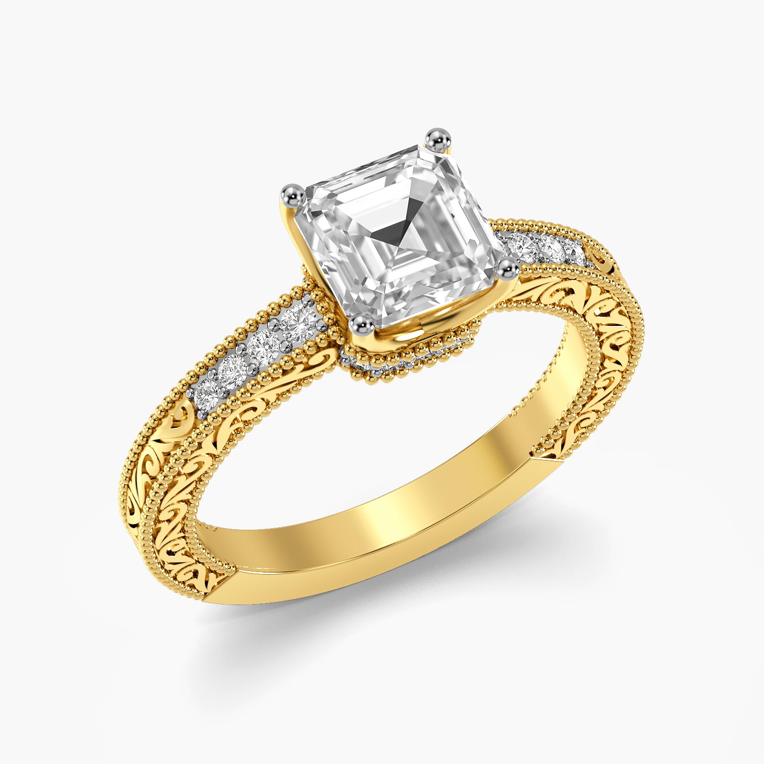 Liora Square Pavé Ring