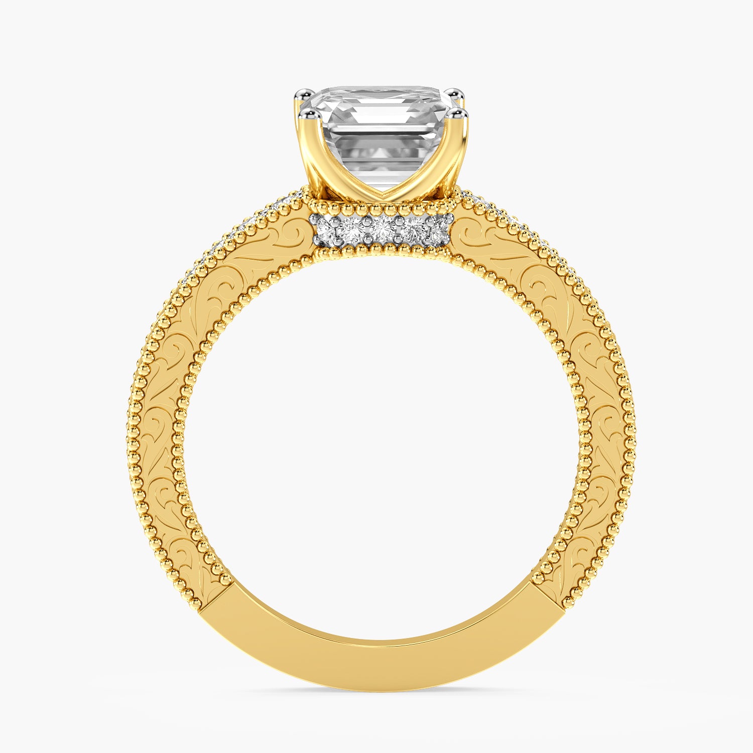 Liora Square Pavé Ring