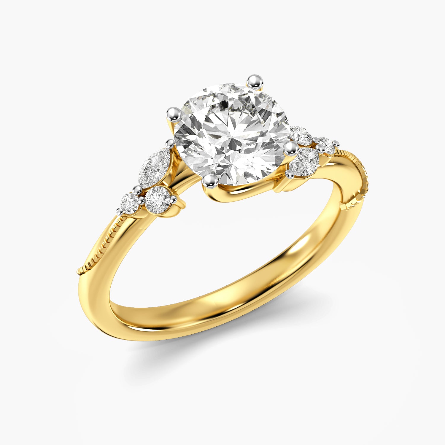 Moena Bloom Diamond Bridal Ring Set