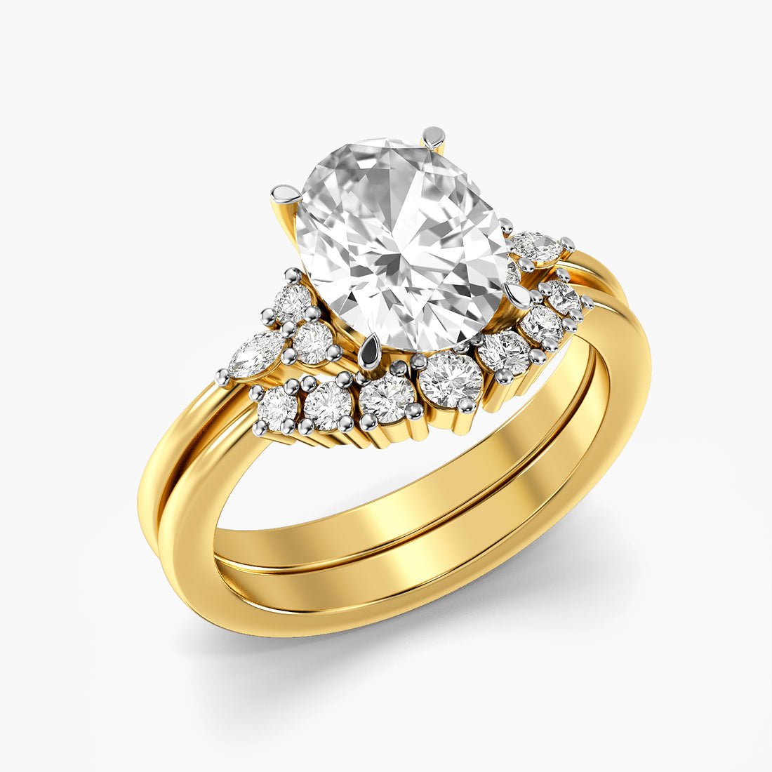 Oval Halo Lab Grown Diamond Ring