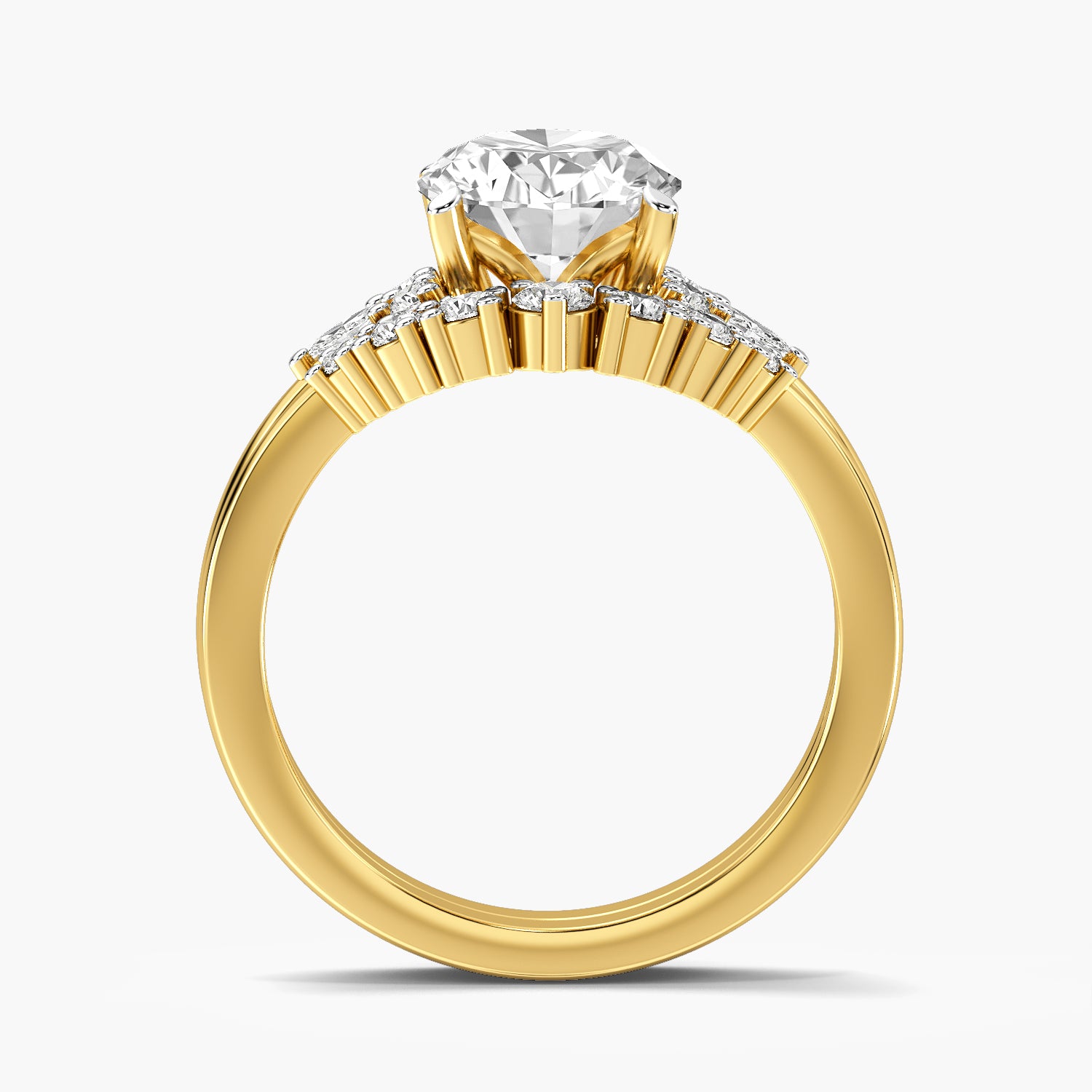 Oval Halo Lab Grown Diamond Ring
