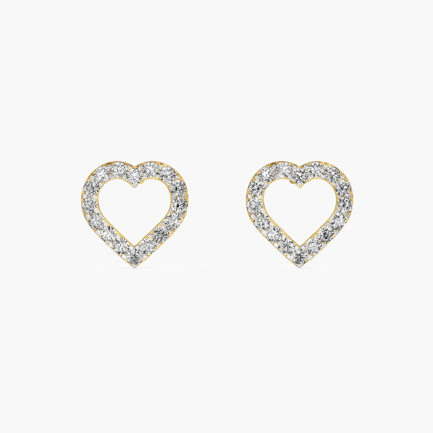 Heart Halo Lab-Grown Diamond Earrings