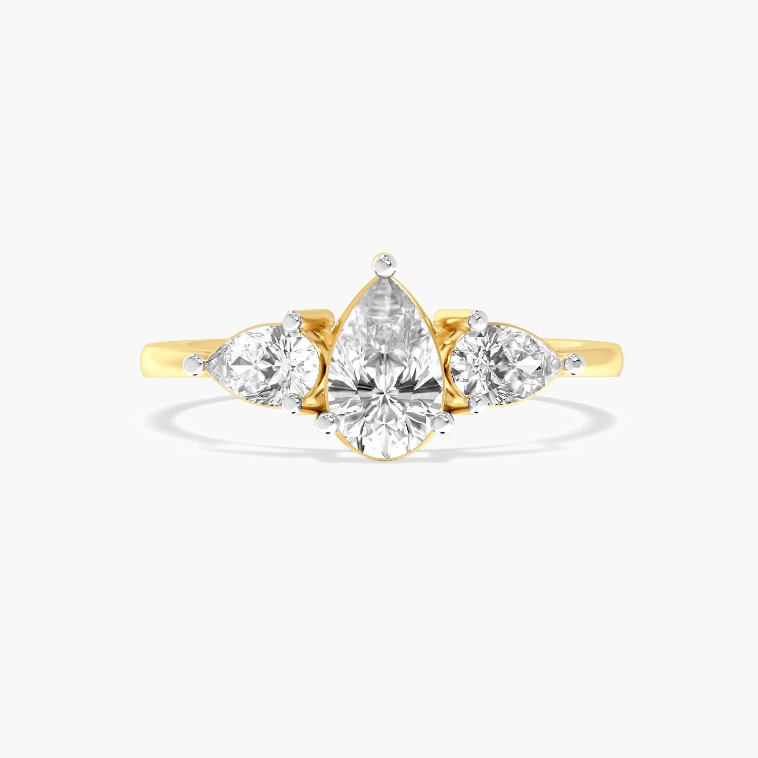 Trinity Pear Diamond Ring