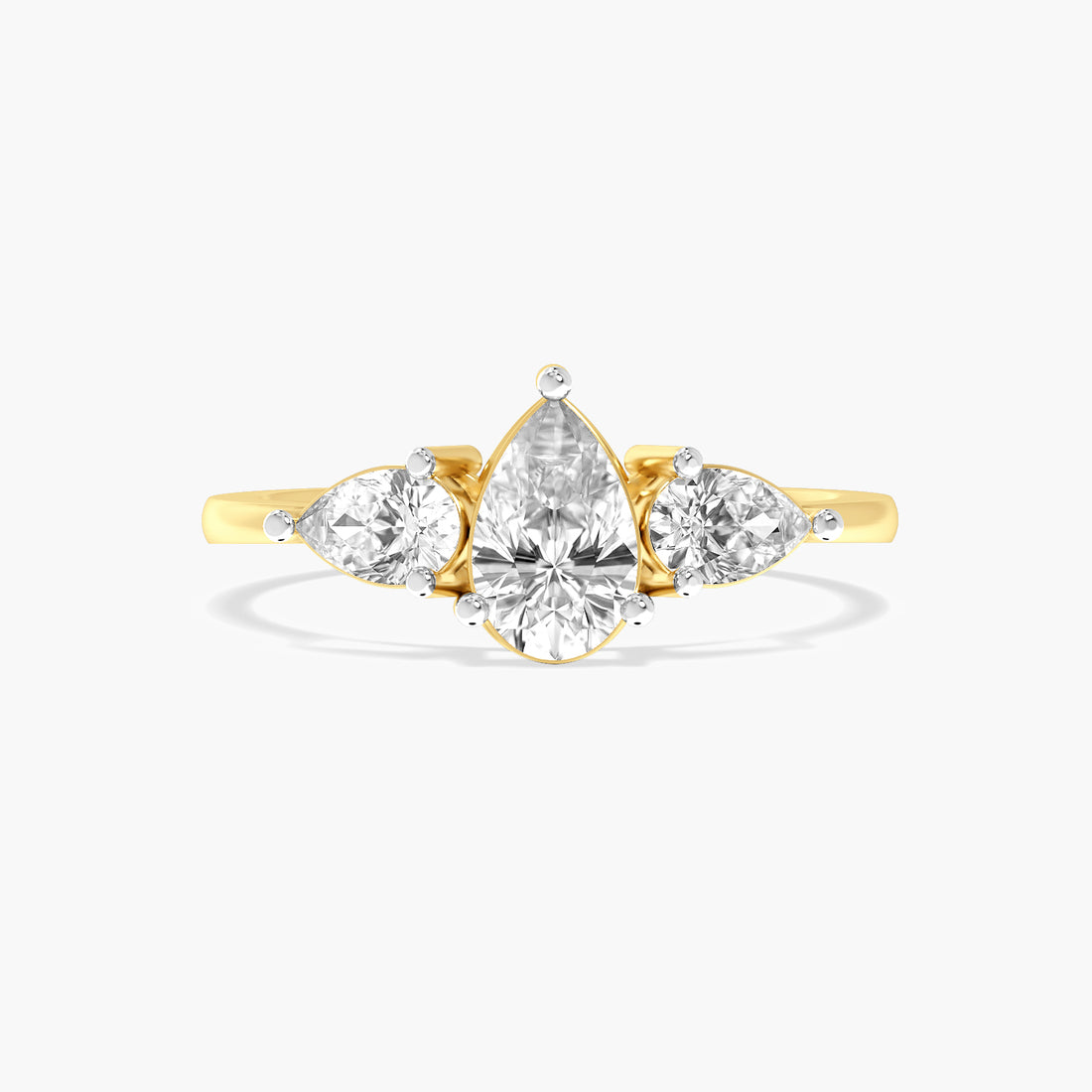 Trinity Pear Diamond Ring