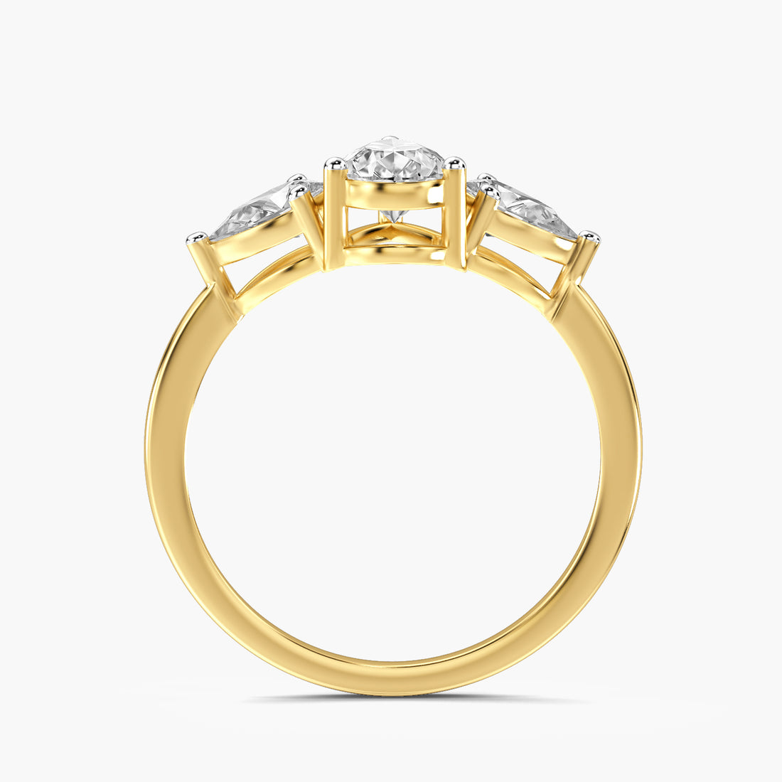 Trinity Pear Diamond Ring