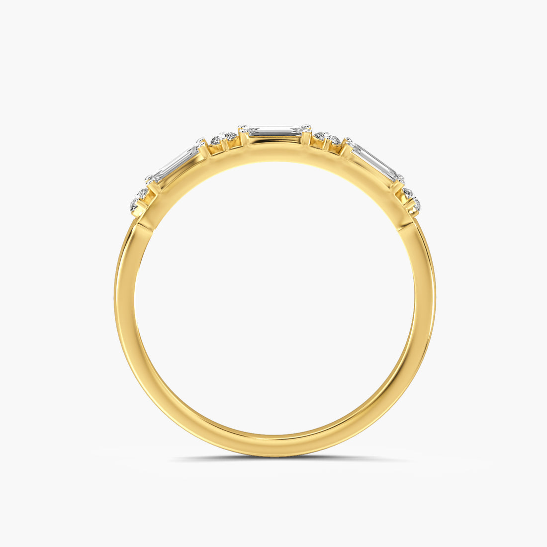 Aurel Emerald Diamond Band