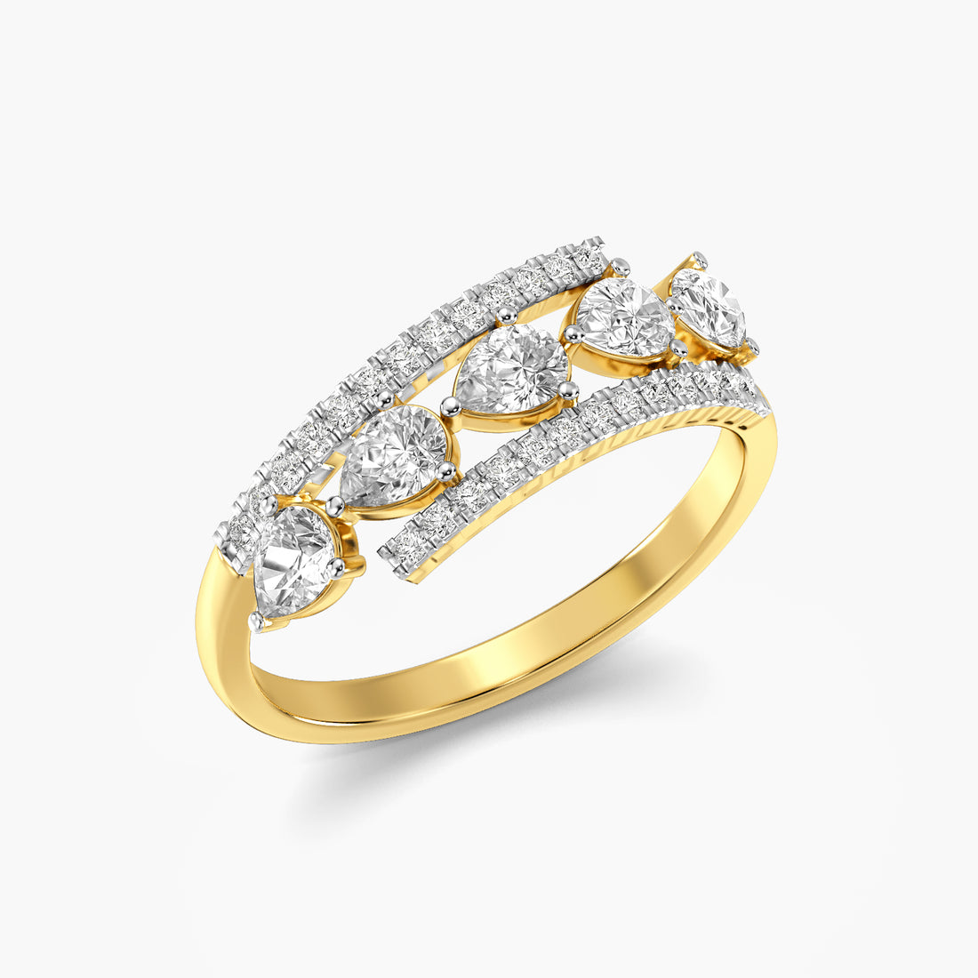 Seren Pear Diamond Ring