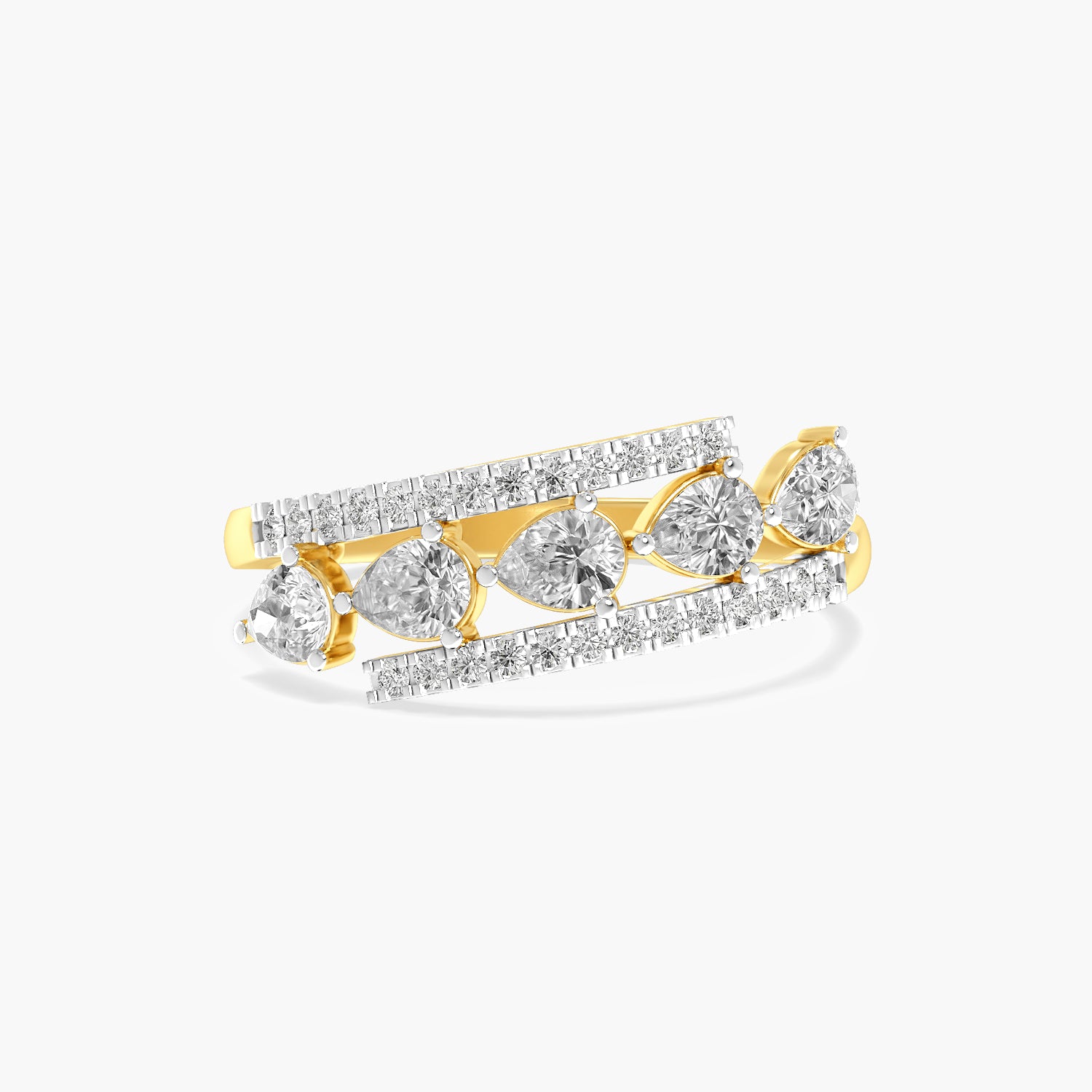 Seren Pear Diamond Ring