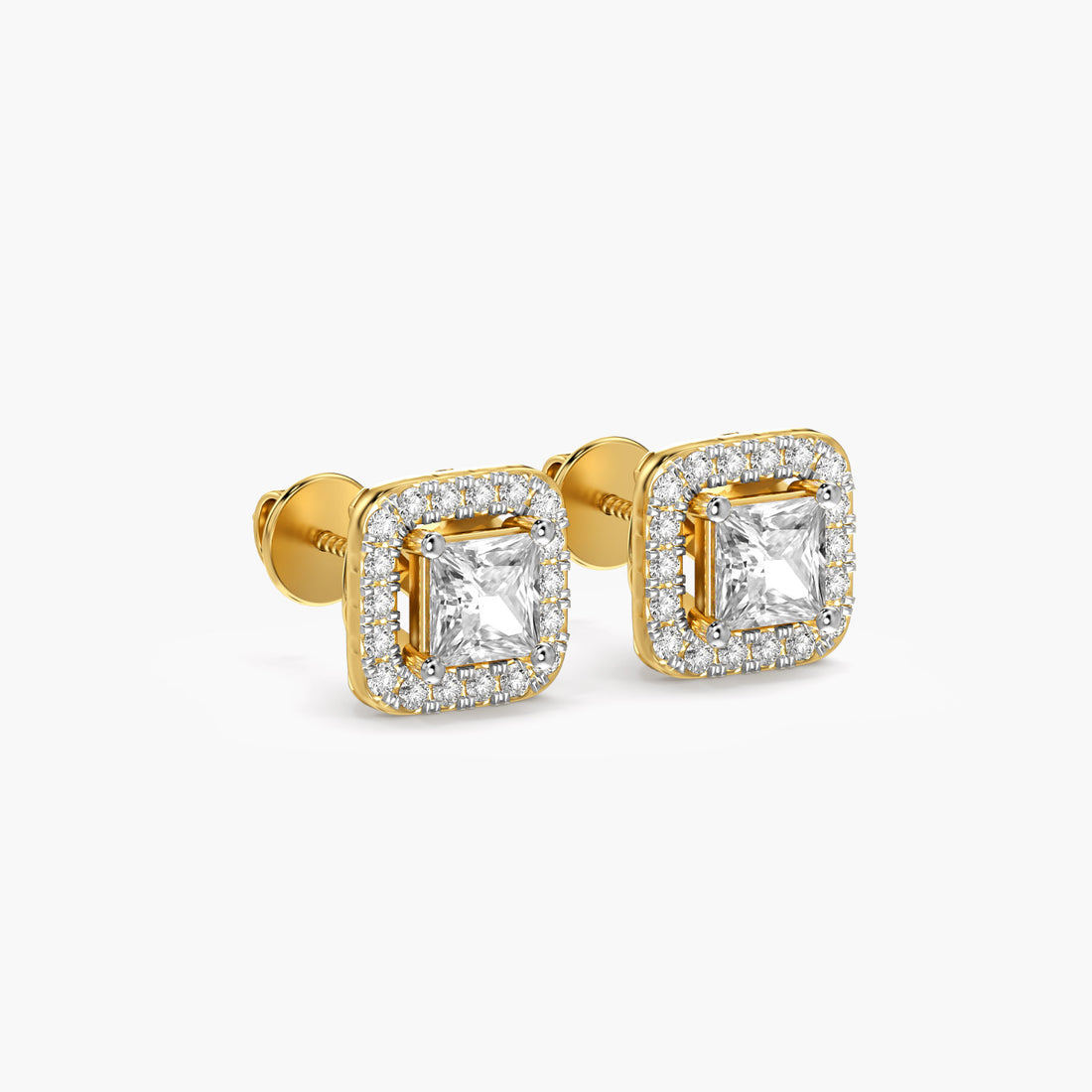 Regal Frame - 3D View in Yellow Gold - Diamond Jewellery by Moena