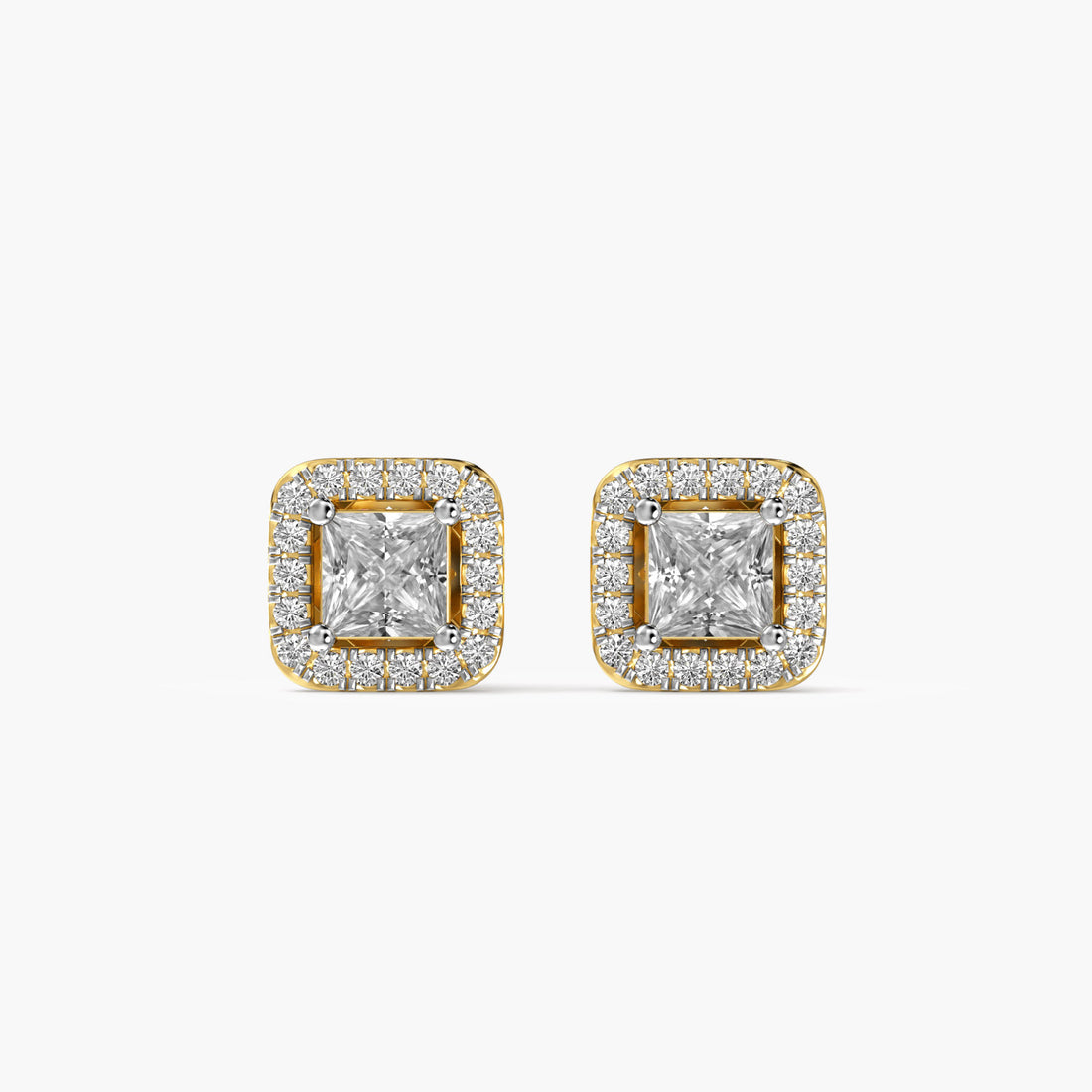 Regal Frame - Front View in Yellow Gold - Diamond Jewellery by Moena
