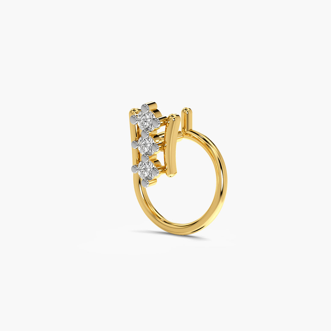 Halo Bar Lab-Grown Diamond Nose Ring