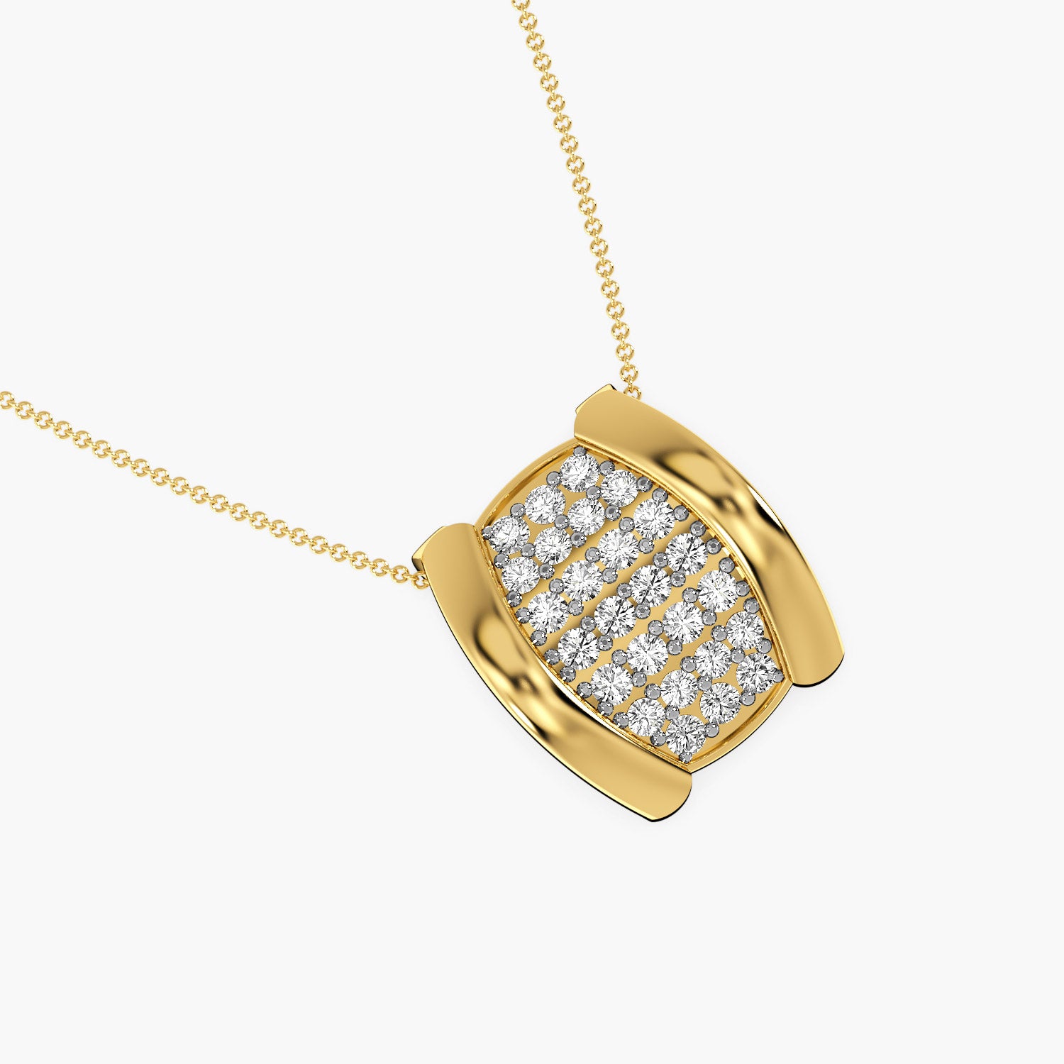Regal Shield Lab-Grown Diamond Pendant - Moena