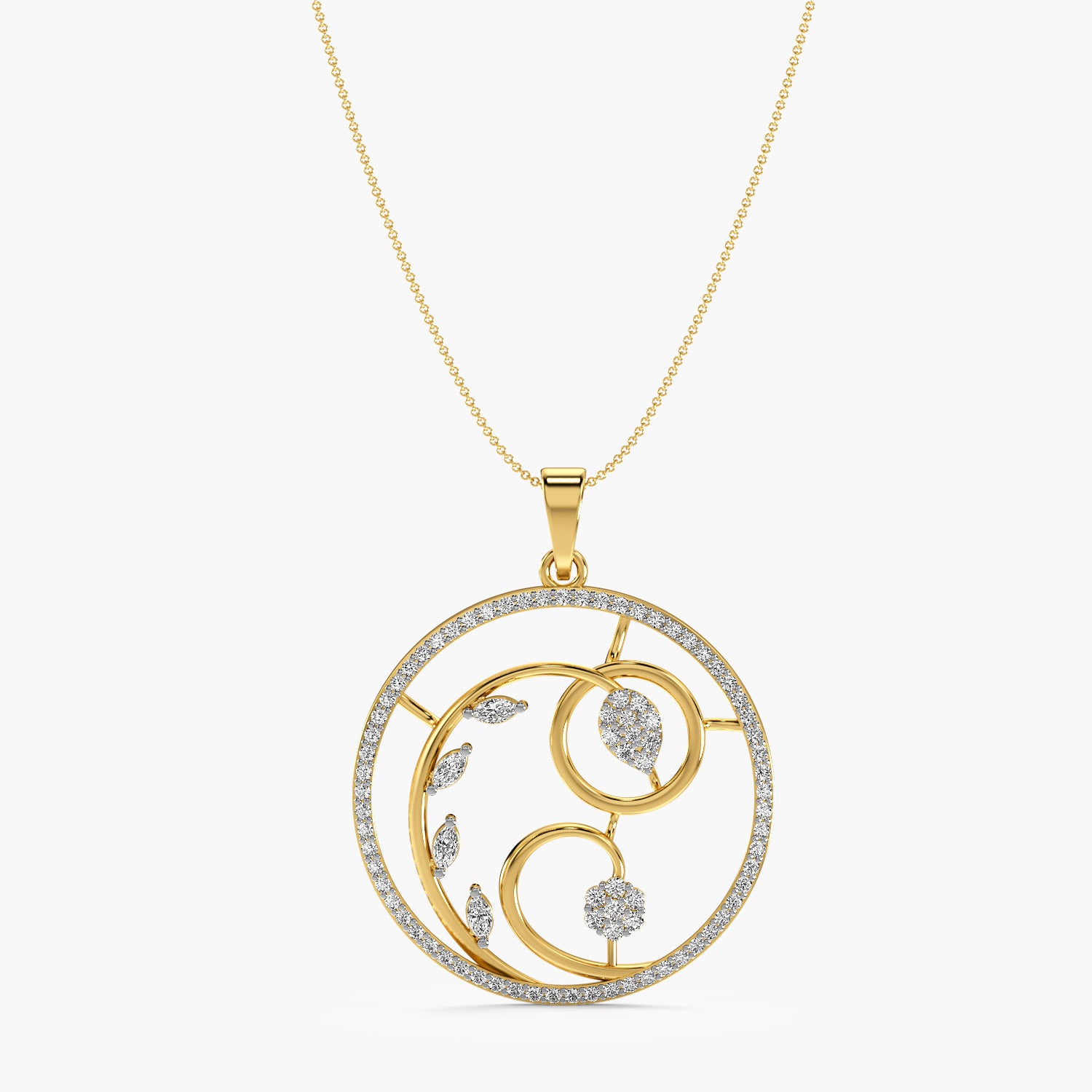 Marquise Bloom Pendant - Moena