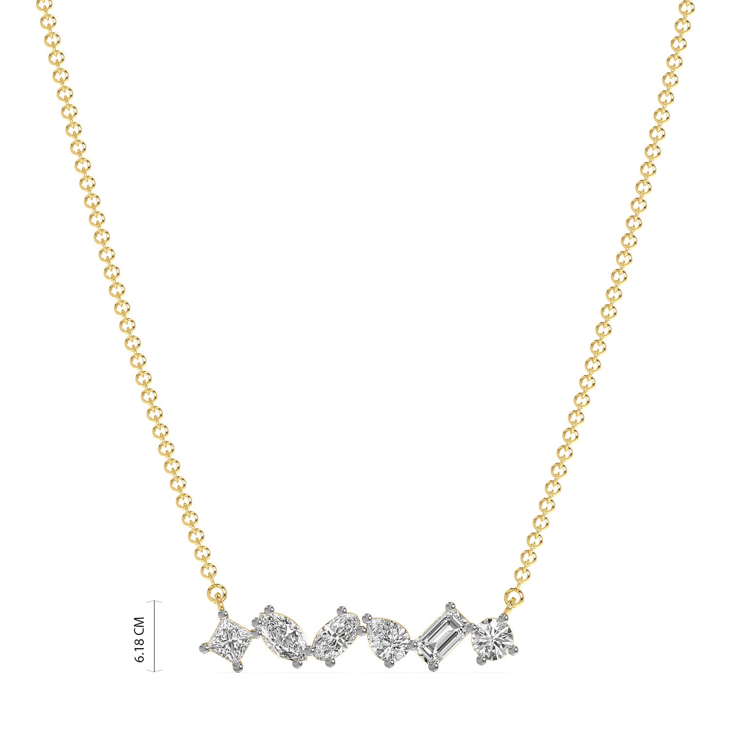 Éclat Linea Diamond Pendant (With Chain)