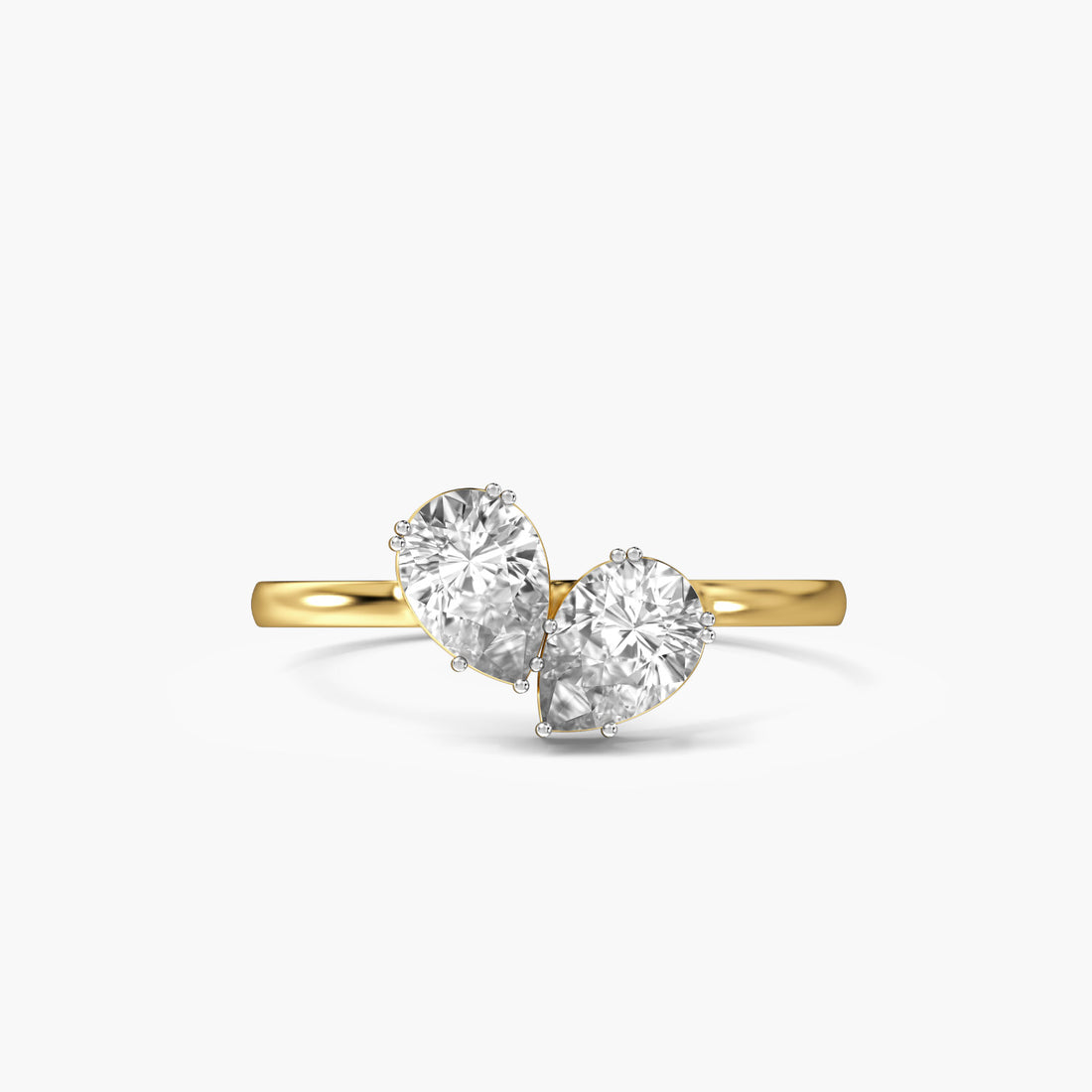 Toi et Moi Pear Diamond Ring