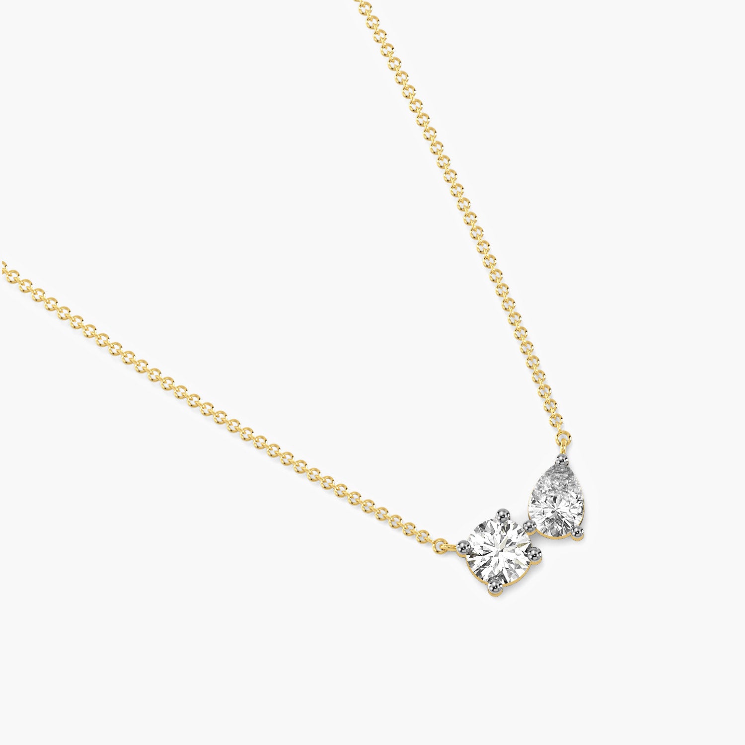 Toi et Moi Sparkle Pendant (With Chain)