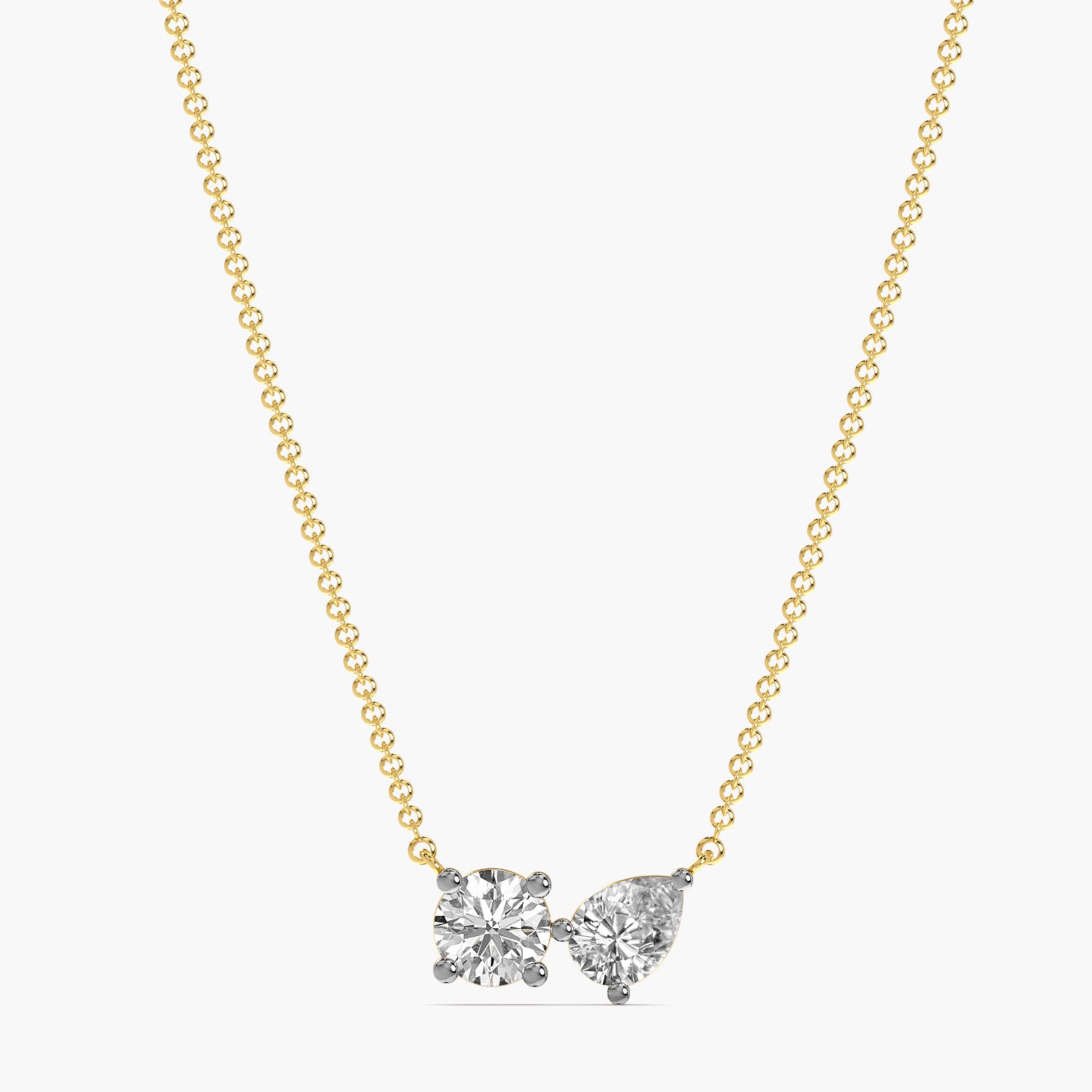 Toi et Moi Sparkle Pendant (With Chain)