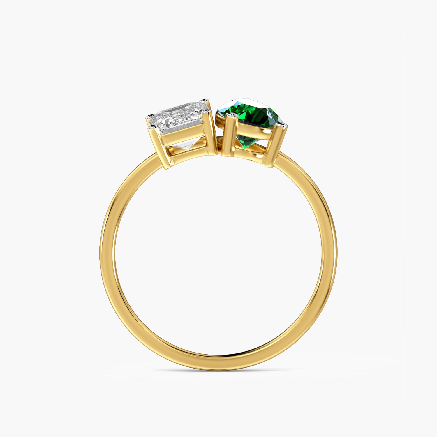 Toi et Moi – Verdant Flame Ring