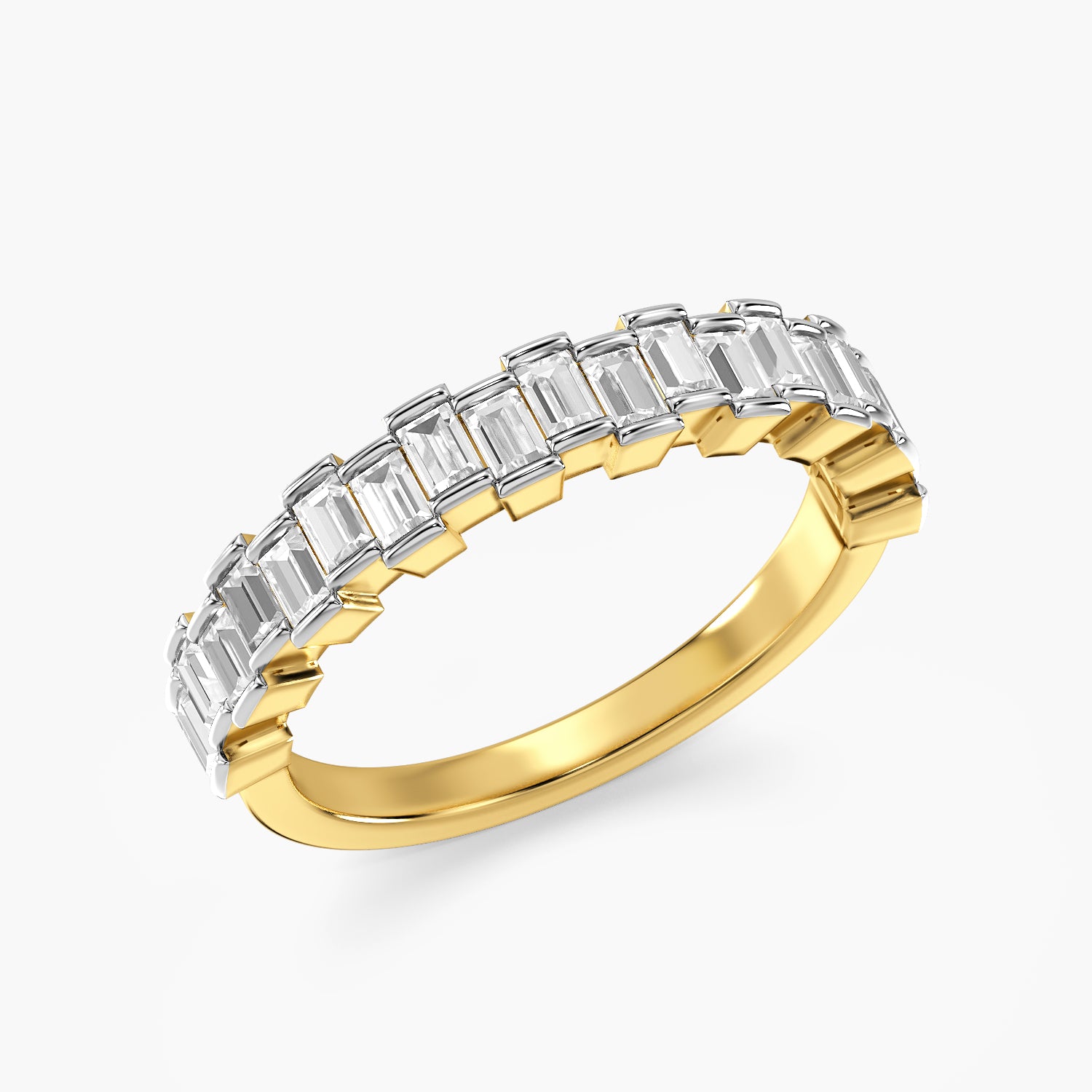 Baguette Half Eternity Ring
