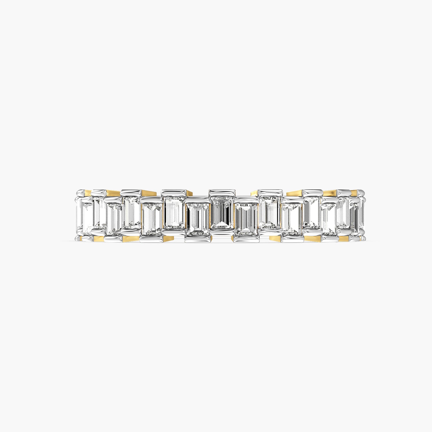 Baguette Half Eternity Ring
