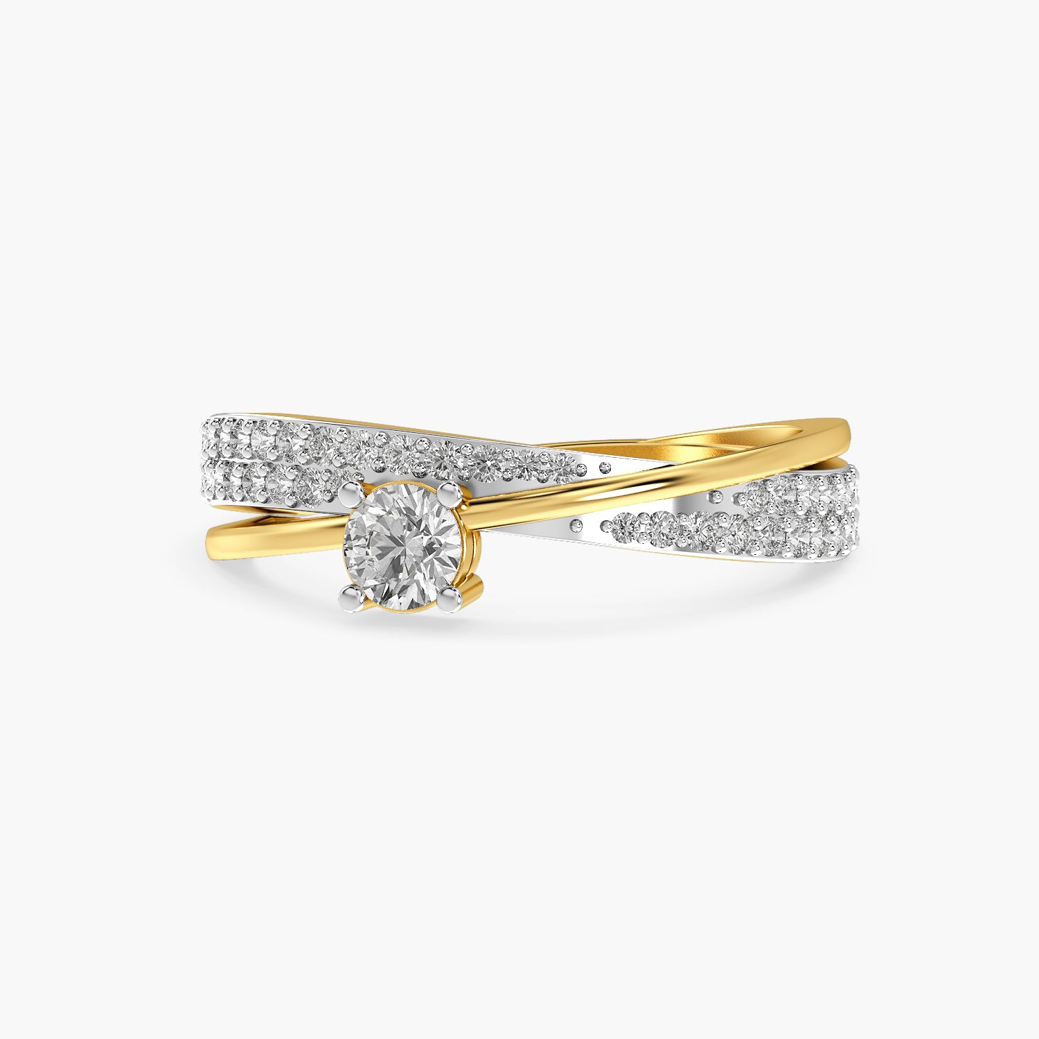 Elara Twin Band Spark Ring