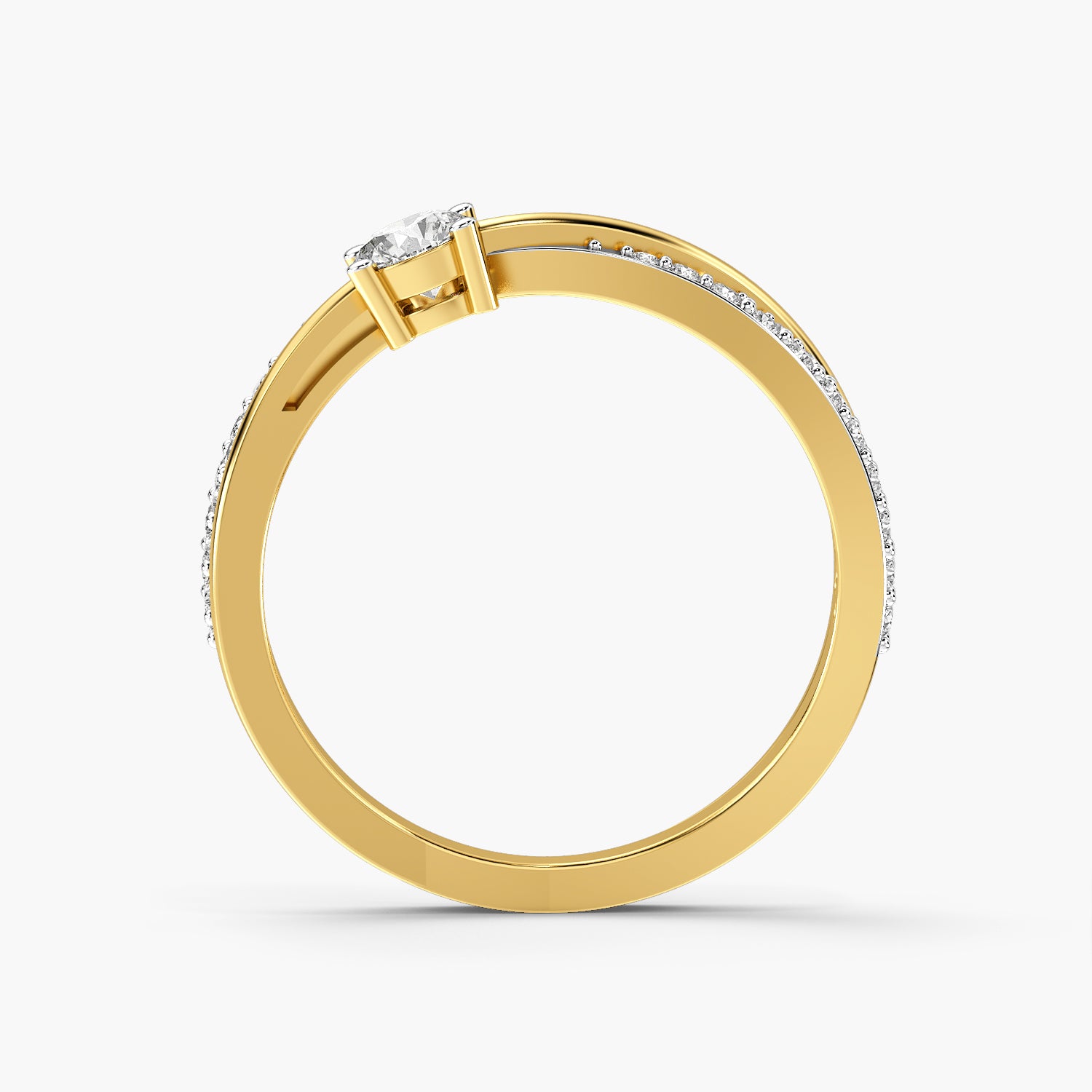 Elara Twin Band Spark Ring