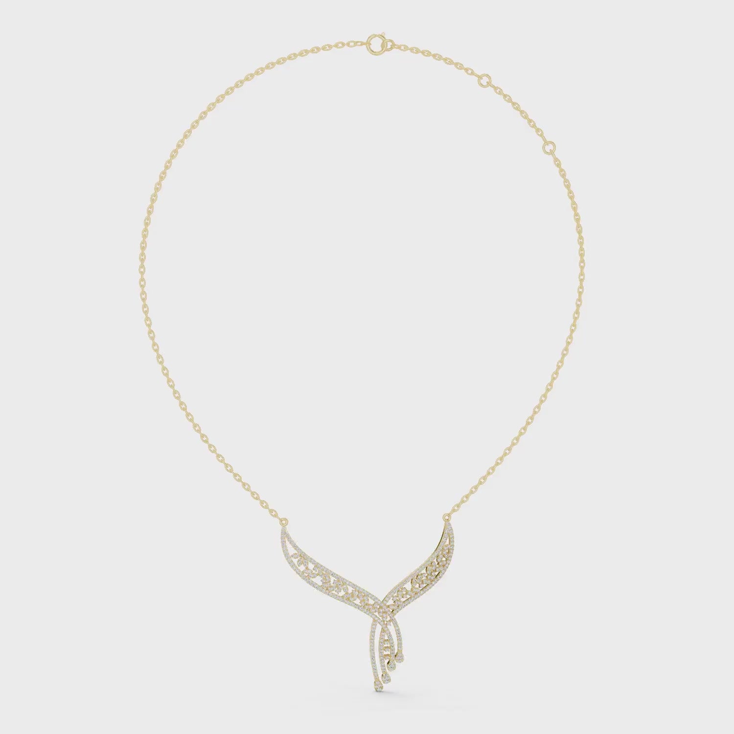 Phoenix Wing Statement Necklace